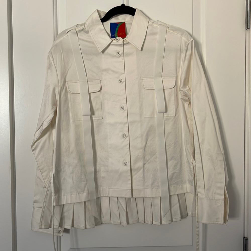 Angel Chen Pleated Button Down
